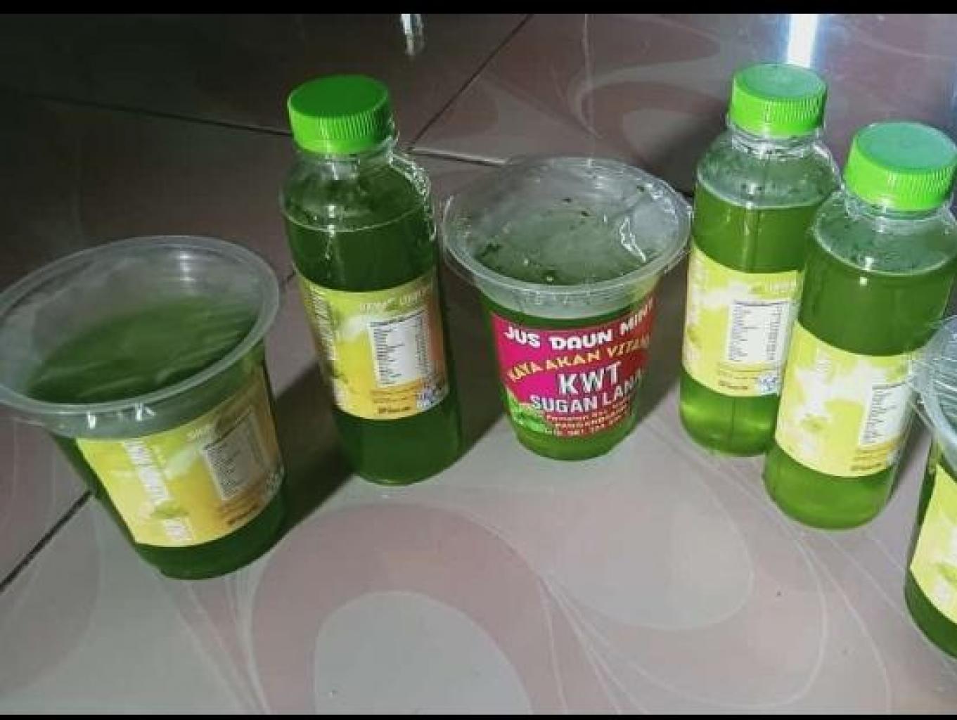 Jus Daun Mint Kelompok Wanita Tani Desa Wisata Pamotan