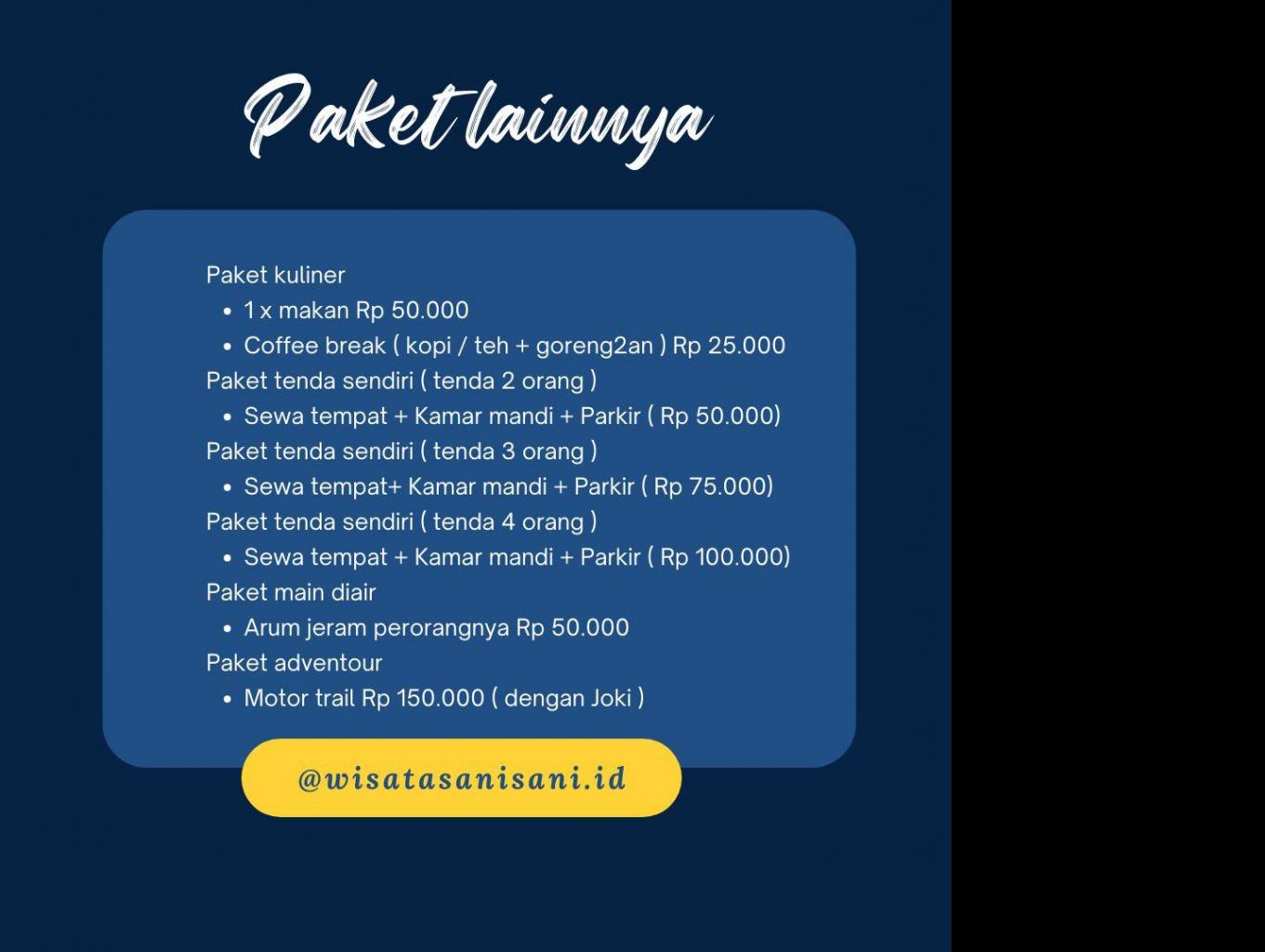 Paket wisata lainnya 