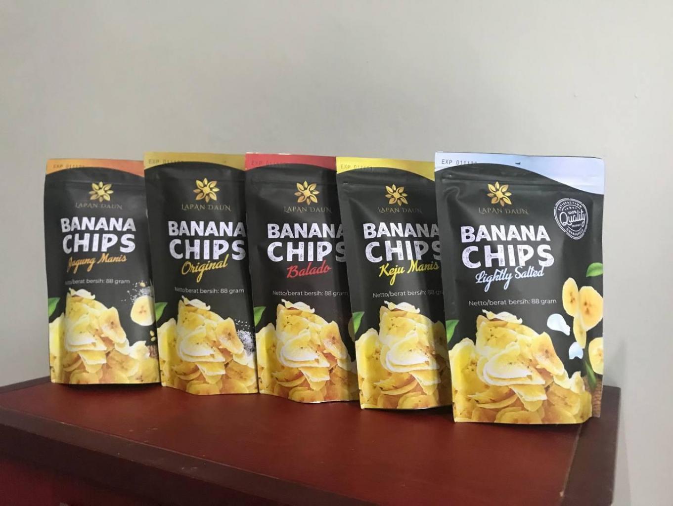 Keripik pisang 8 daun