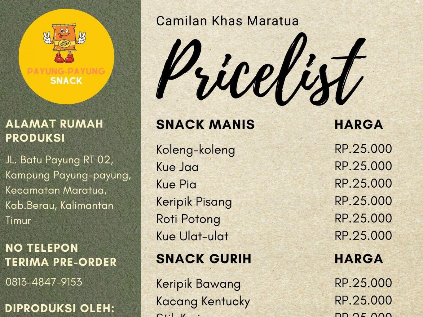 Snack Khas Kampung Payung-payung