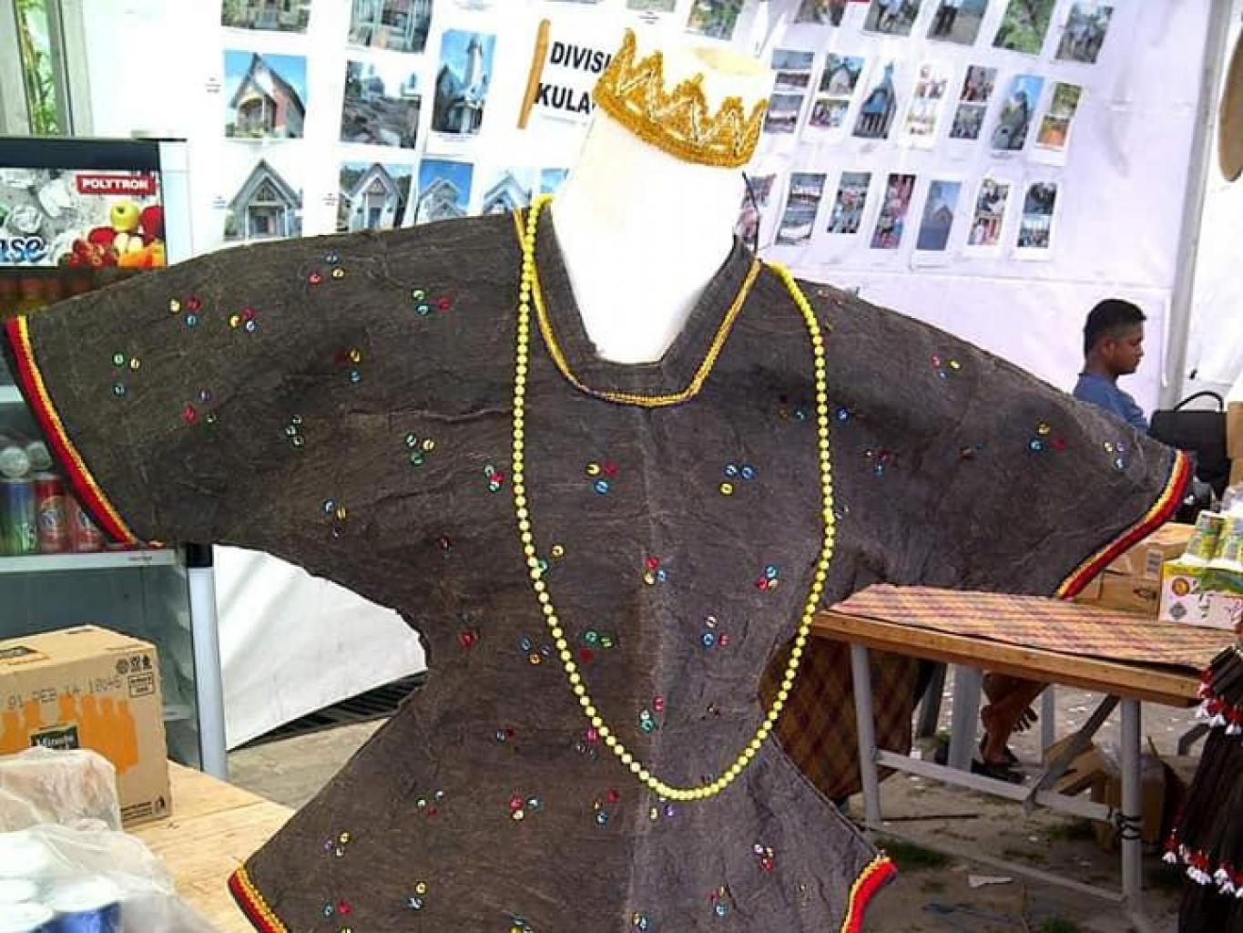 ROK BLUS SET KAIN KULIT KAYU 