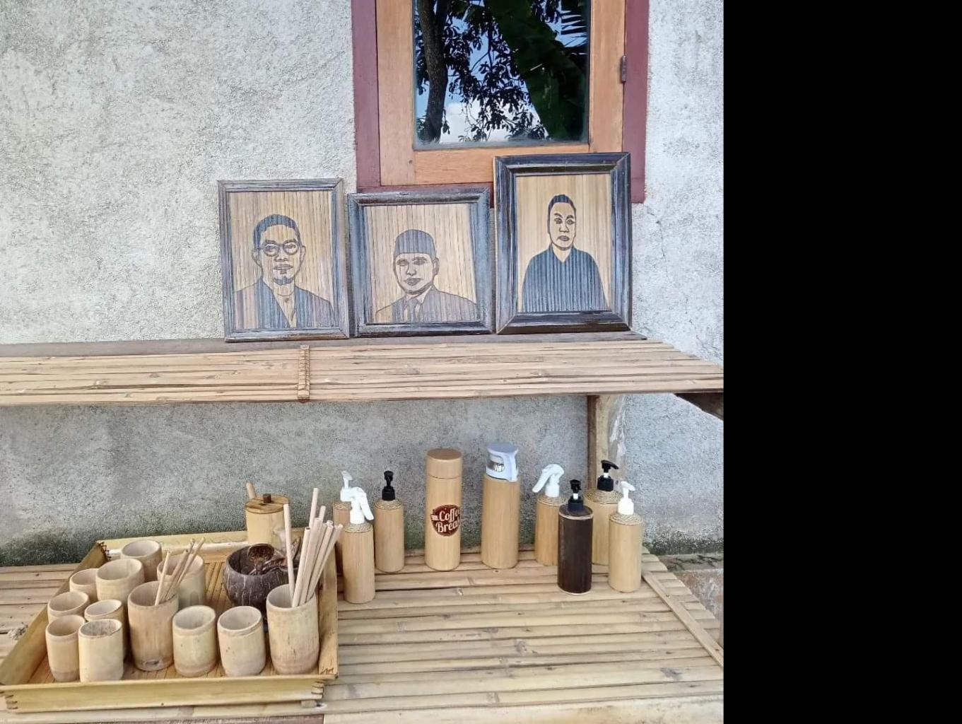 Souvenir Bambu Craf Desa Tetebatu 