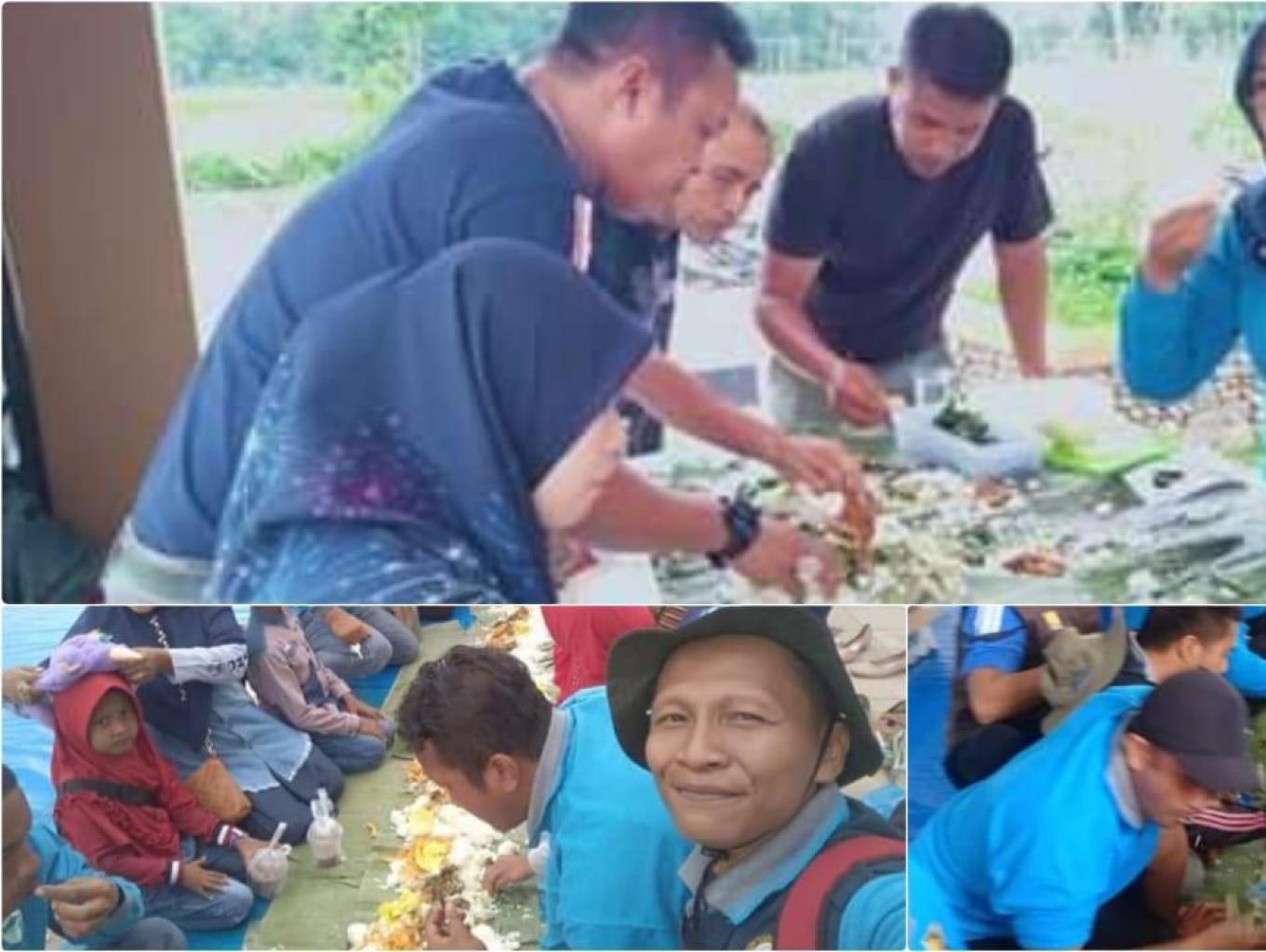 tanak tanak makan diateh daun pisang di topian agam