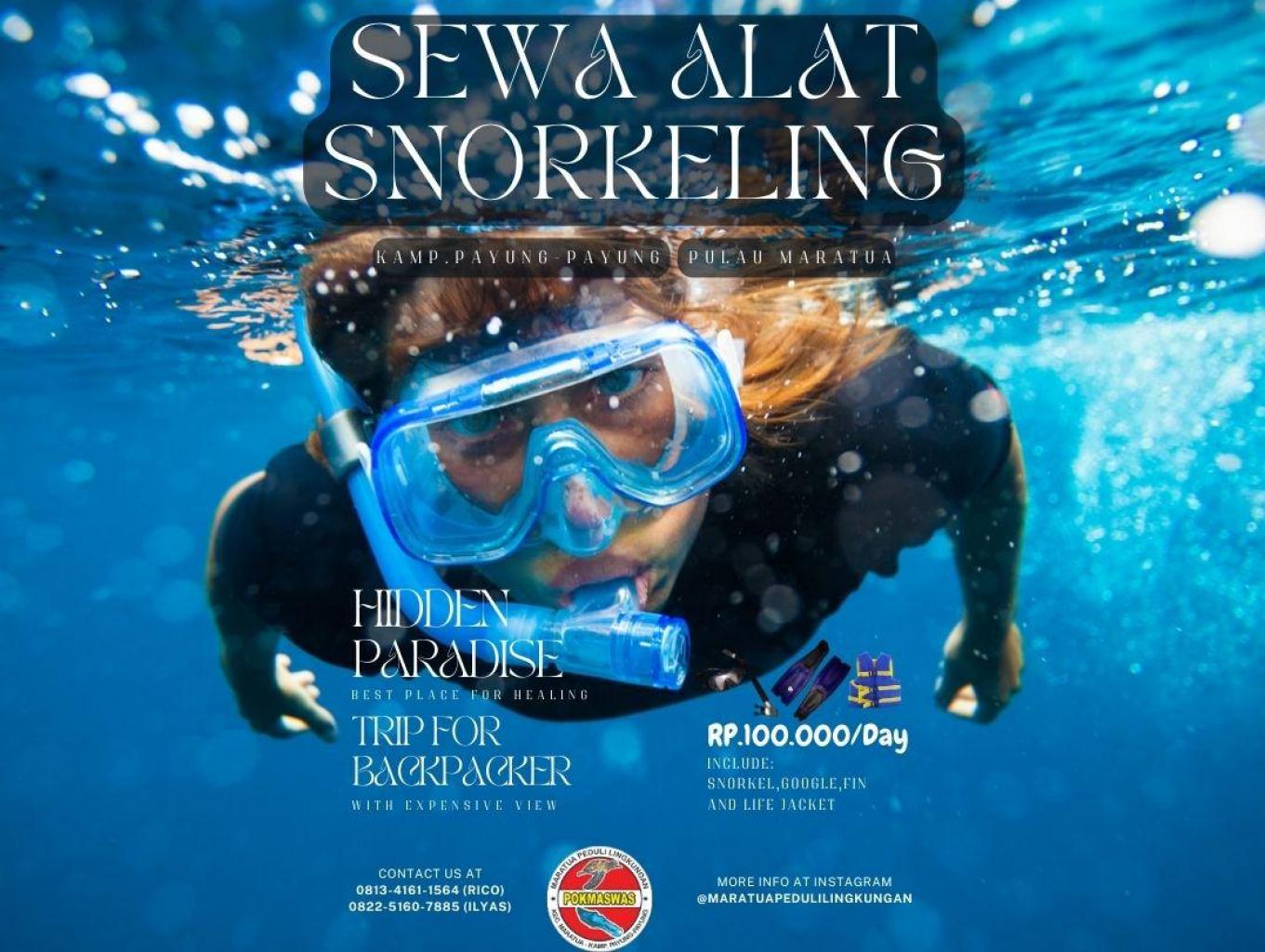 Sewa Alat Snorkeling/Diving