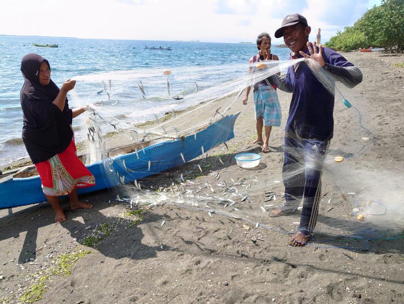 Menjaring Ikan Teri