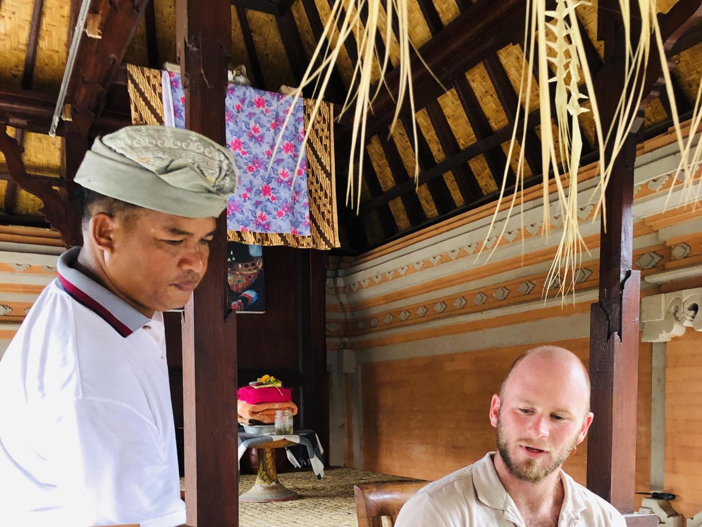 Lunch at Balinese house 
