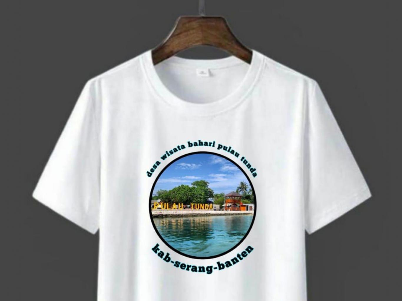 Fesyen kaos putih khas Pulau Tunda