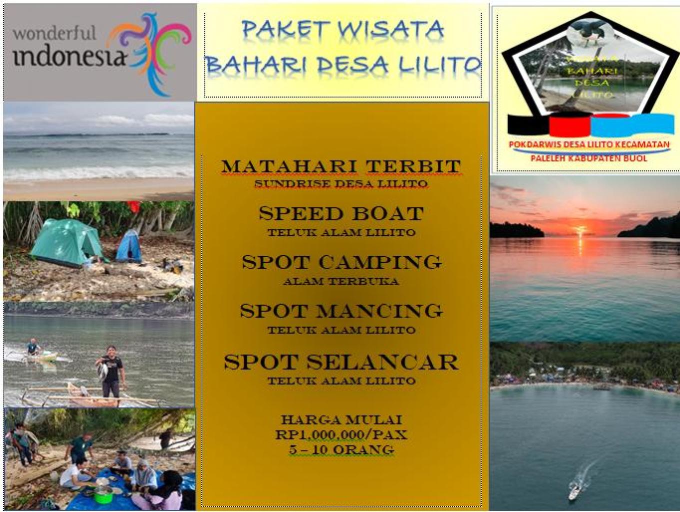 Paket Wisata Bahari Desa Lilito