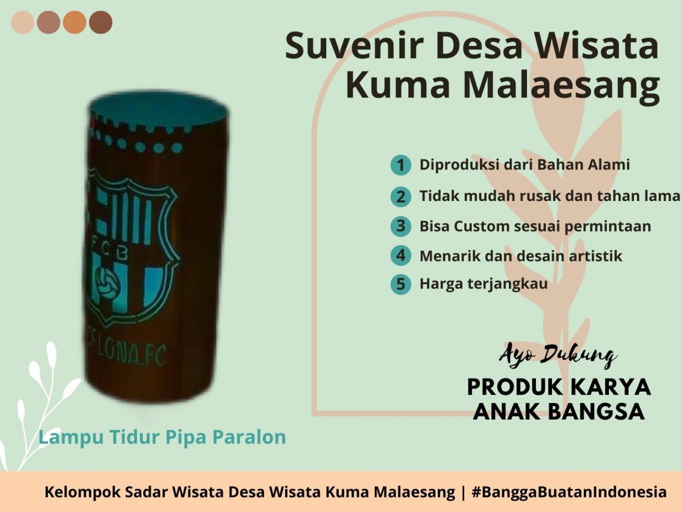 Lampu Tidur Pipa Paralon