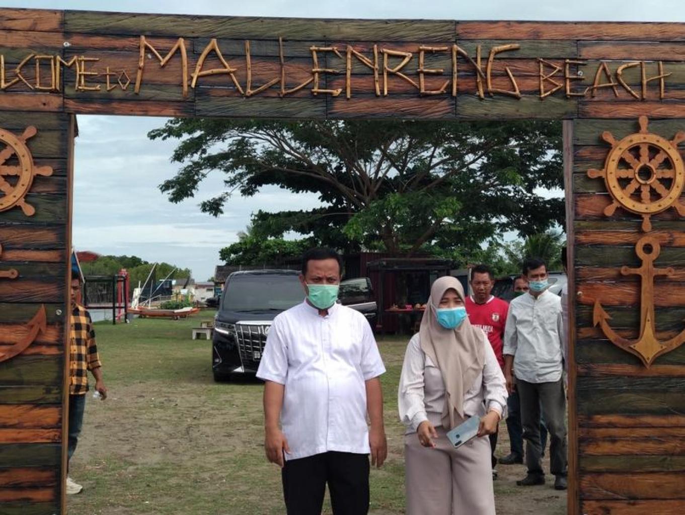 Kunjungan Bapak Gubernur Sulawesi Selatan di Wisata Pantai Mallenreng Desa Panaikang 