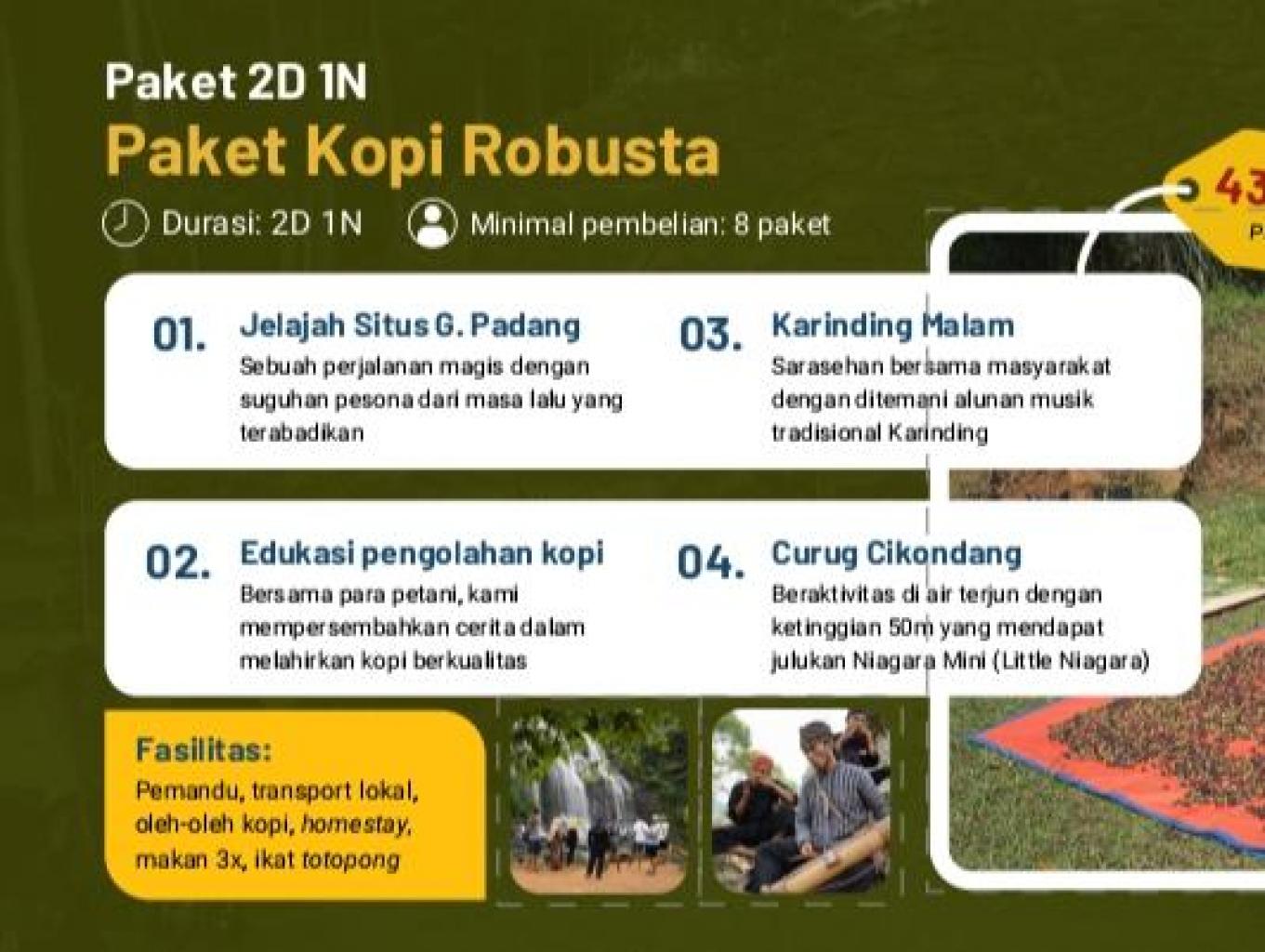 Paket Wisata Kopi Robusta - Wisata Situs Gunung Padang 