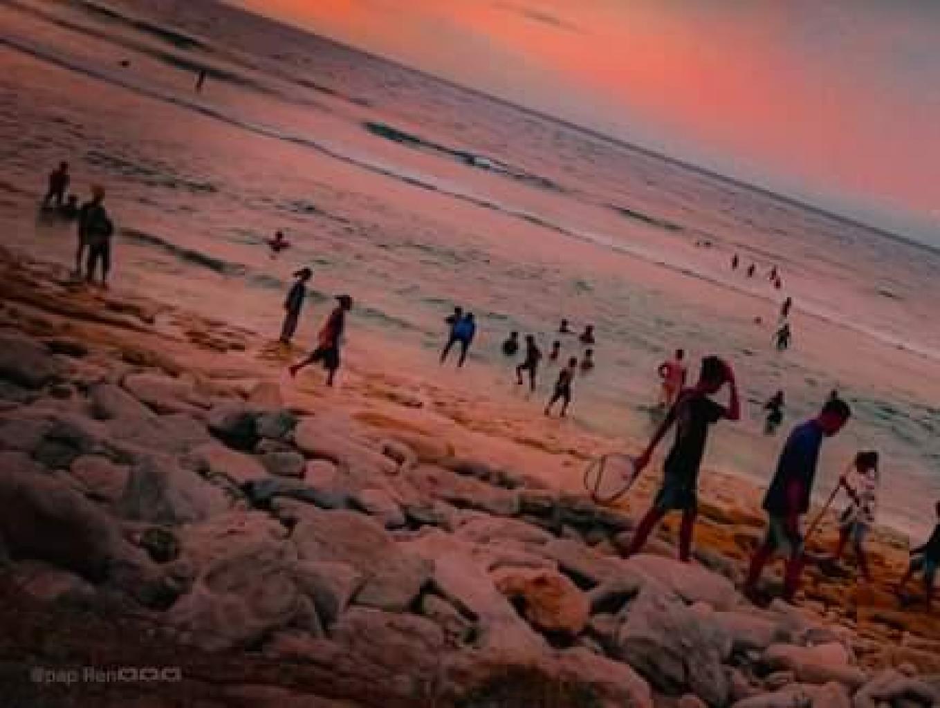 Tradisi Pungut Nyali diHalet Desa Hameli Atee Beach