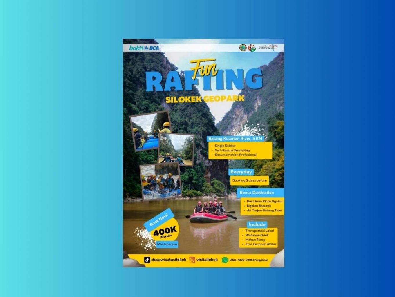 Paket Fun Rafting SIlokek