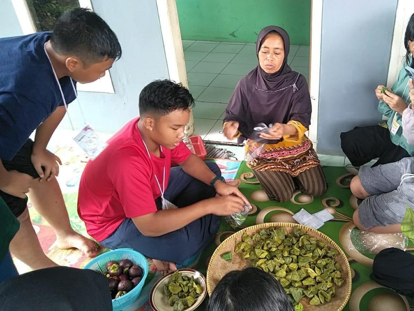 Pembuatan makanan papais cisaat