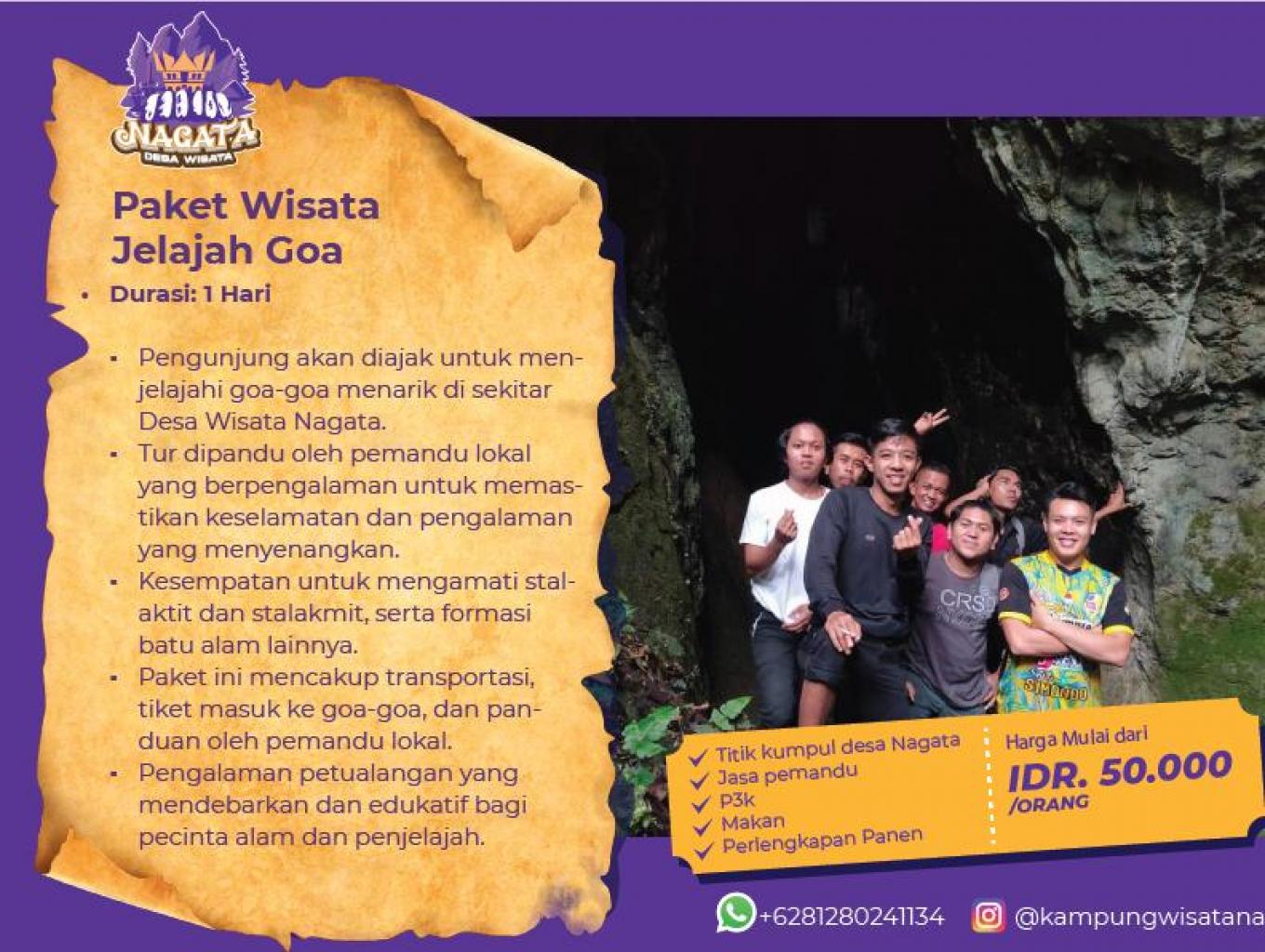 Jelajah Goa Mandanau di Desa Wisata Nagata