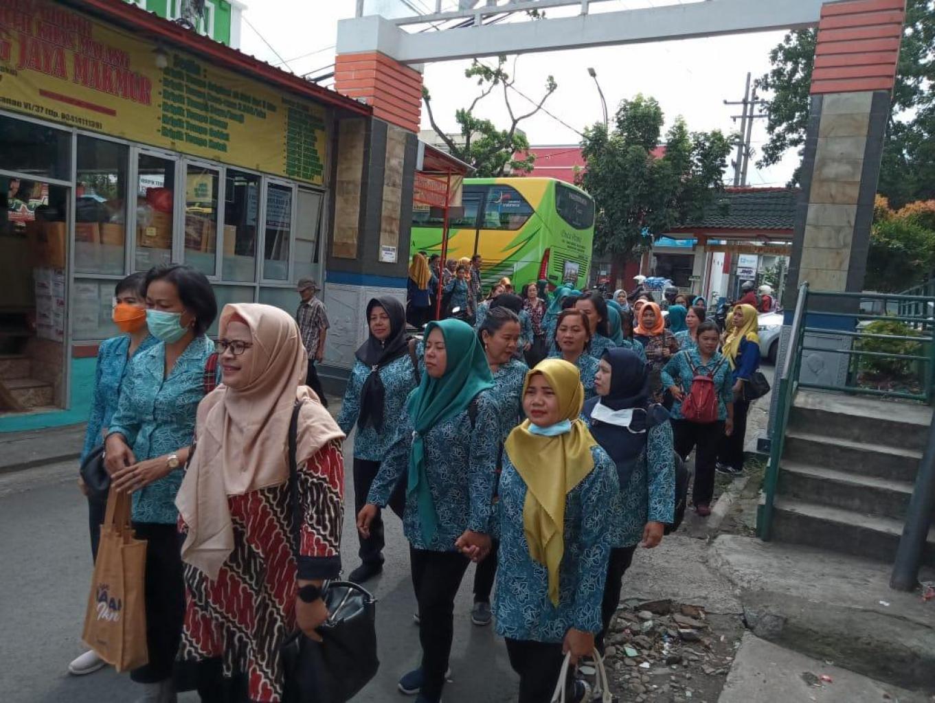 Kunjungan dari wisatawan luar kota ke Kampung Sanan Tempe