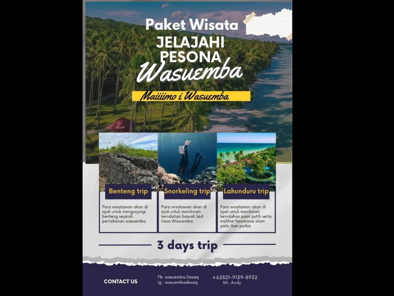 Paket Wisata Jelajahi Pesona Wasuemba 