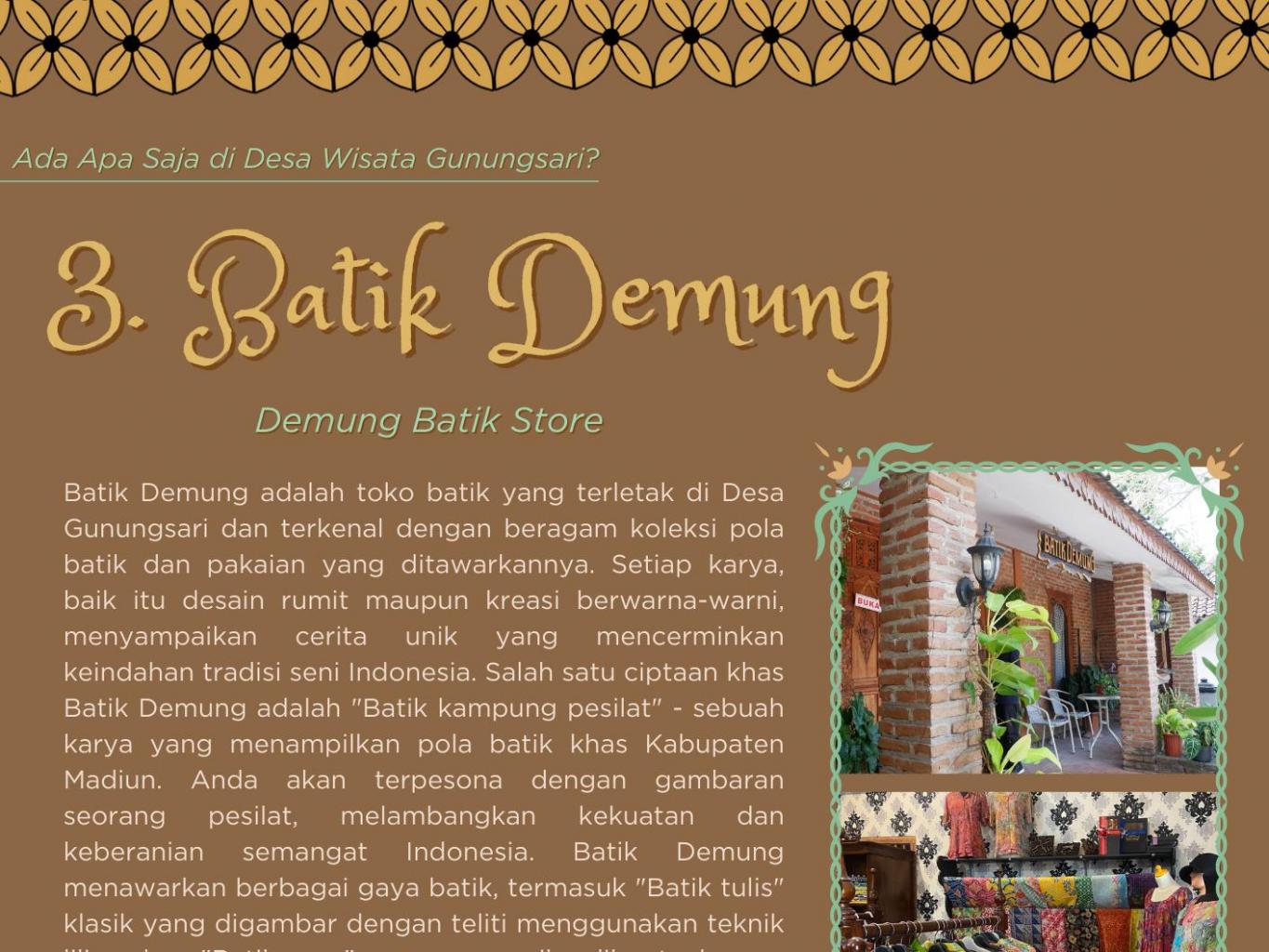 Galeri Batik Demung