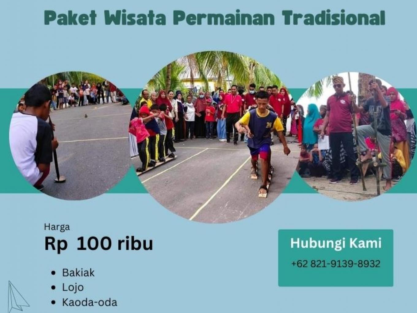 Permaina Tradisional Kaoda-oda, lojo dan Bakiak.