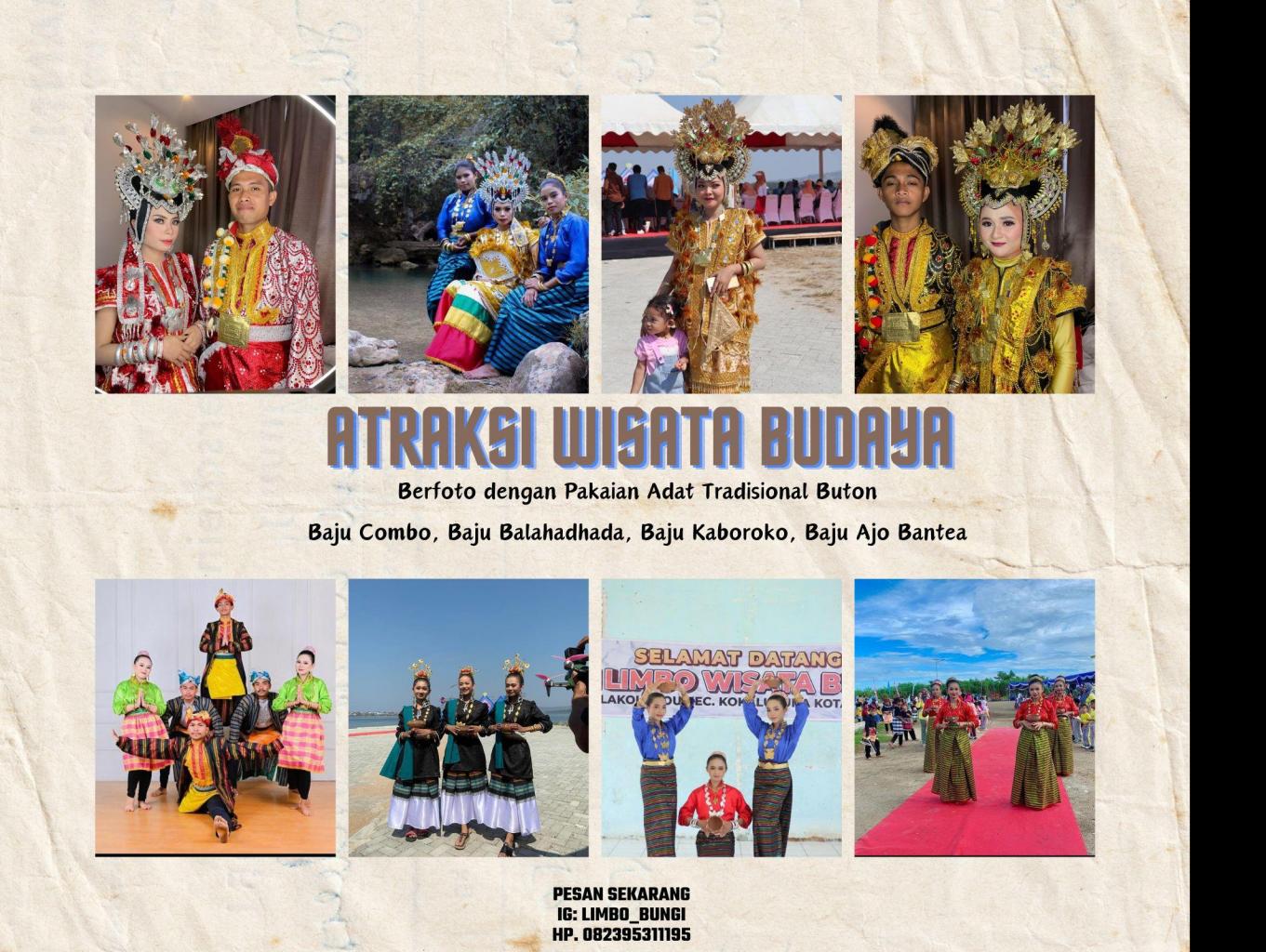 Berswafoto dengan Pakaian Adat Tradisional Buton