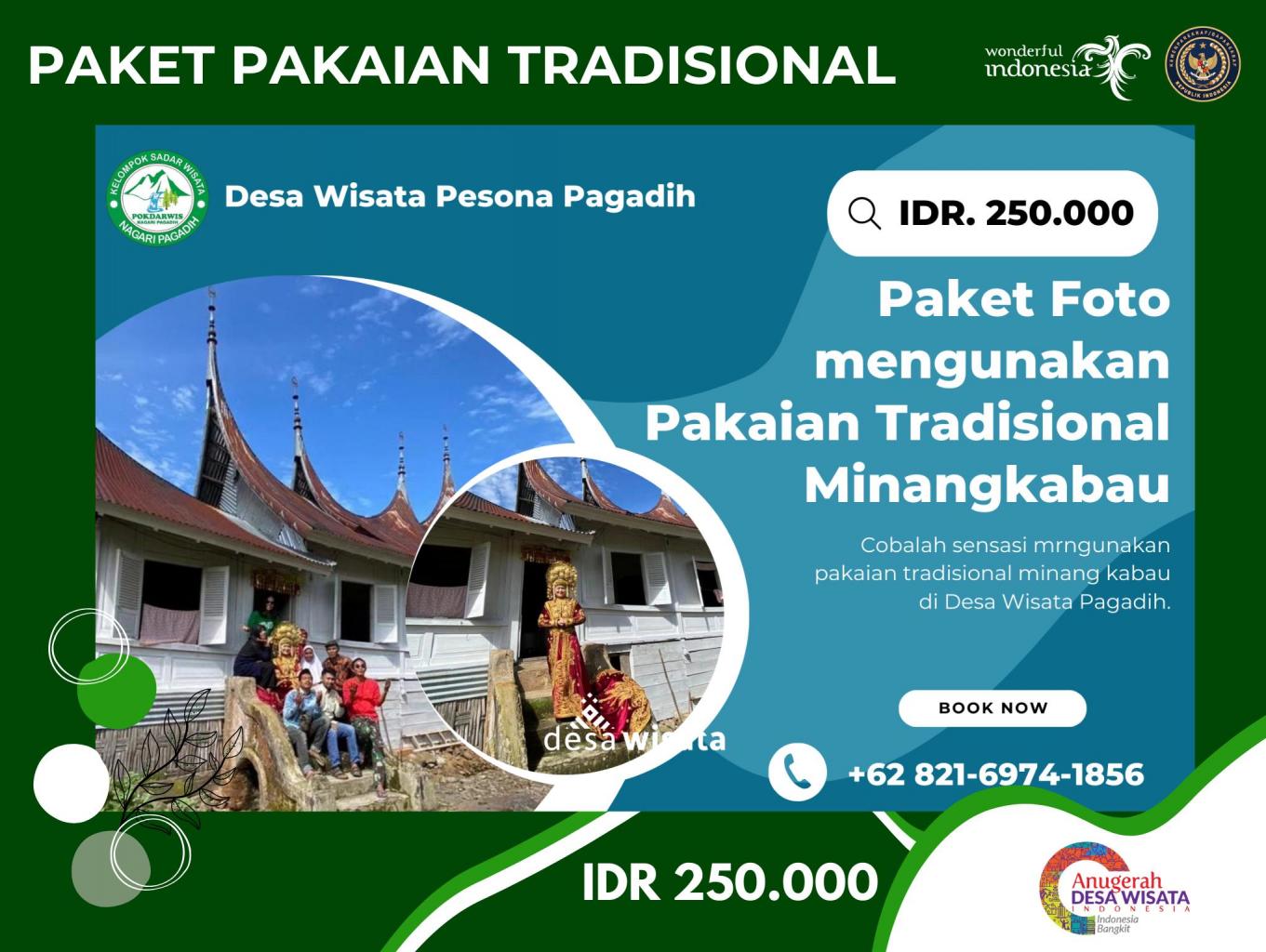 Paket Foto Mengunakn Pakaian Tradisional Minangkabau