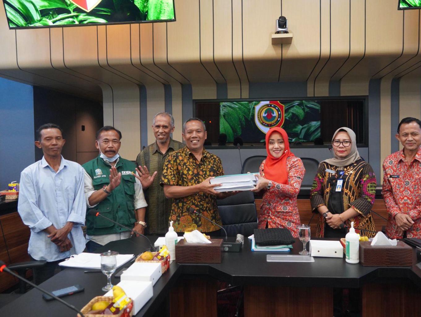 Kelompok Tani Hutan Alas yg akan mengelola Wisata Agroforestry di Desa Penanggungan kec Trawas kab mojokerto