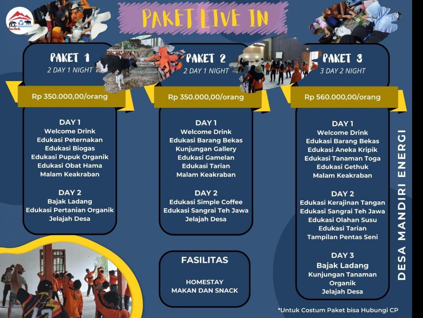 Paket Live In (Menginap) 