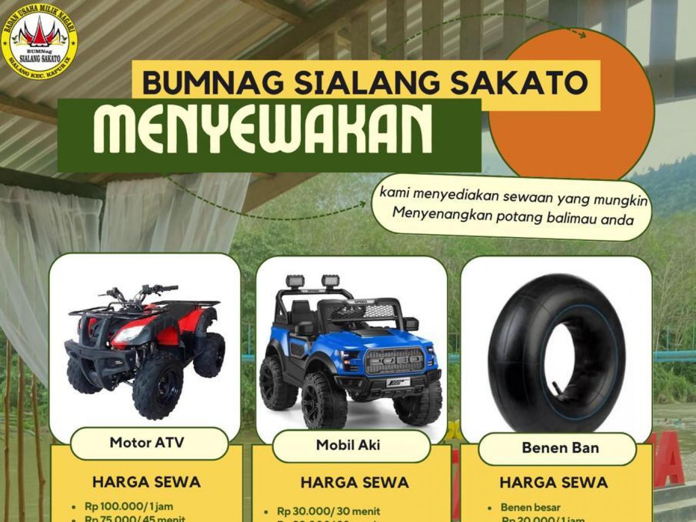 Brosur Harga Penyewaan Permainan