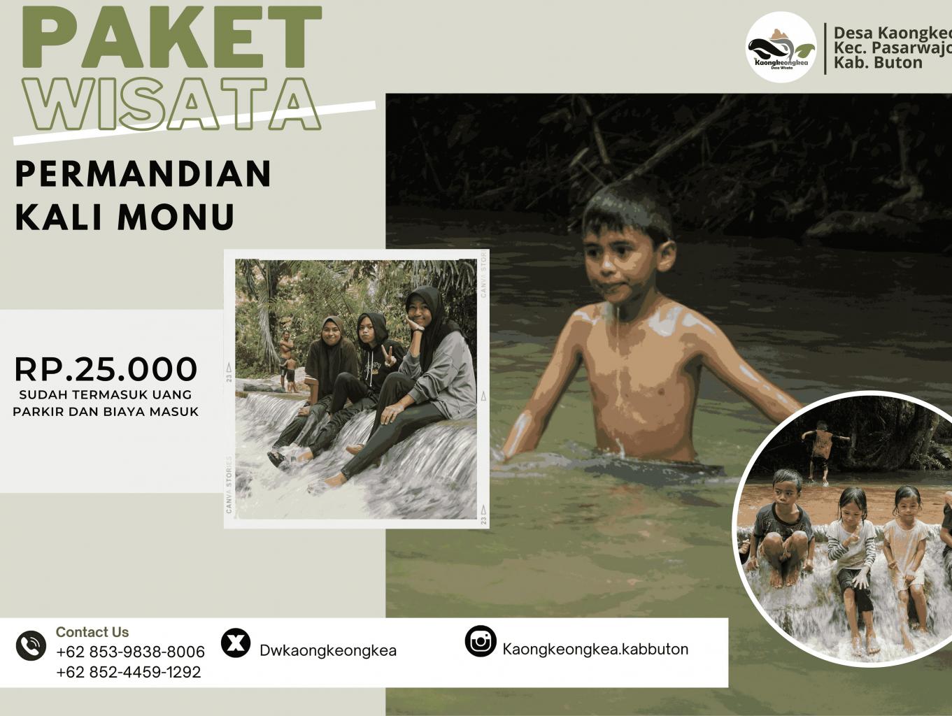 Paket Wisata Permandian Kali Monu