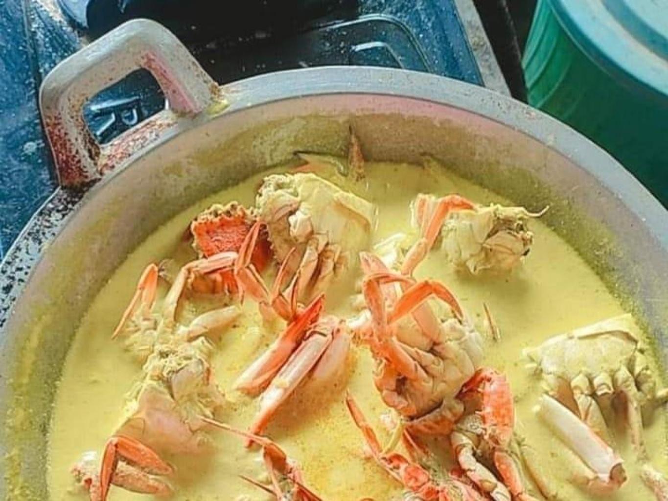 kepiting rebus masak santan