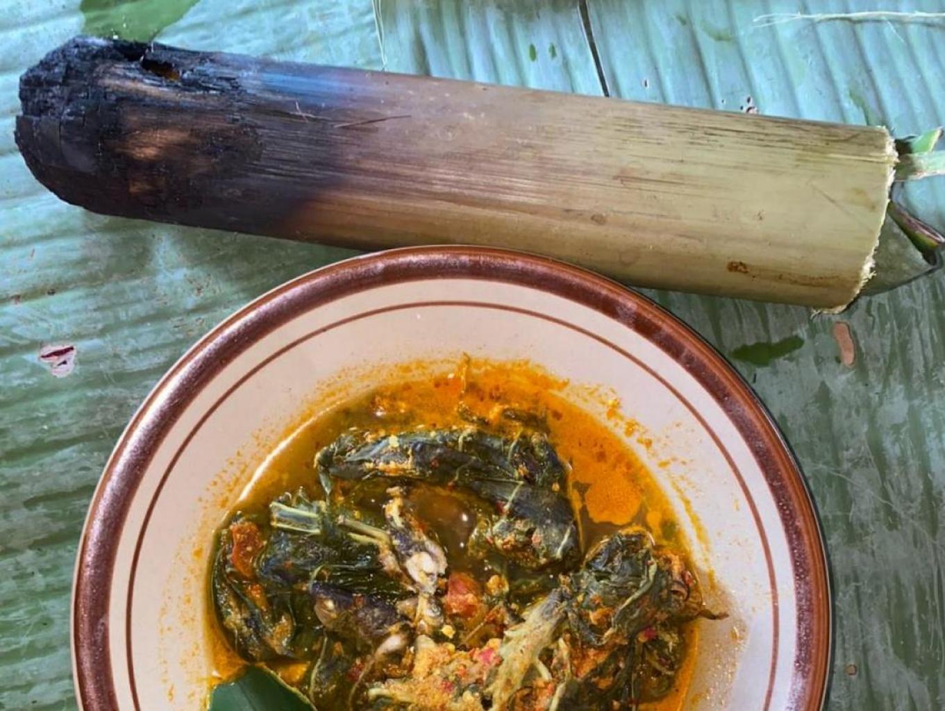 Kuliner Khas Rejang - Sayur Ubi Bambu Bakar