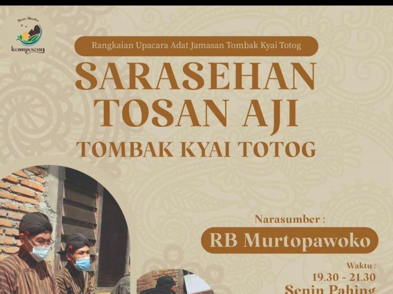 sarasehan rangkaian upacara jamasan
