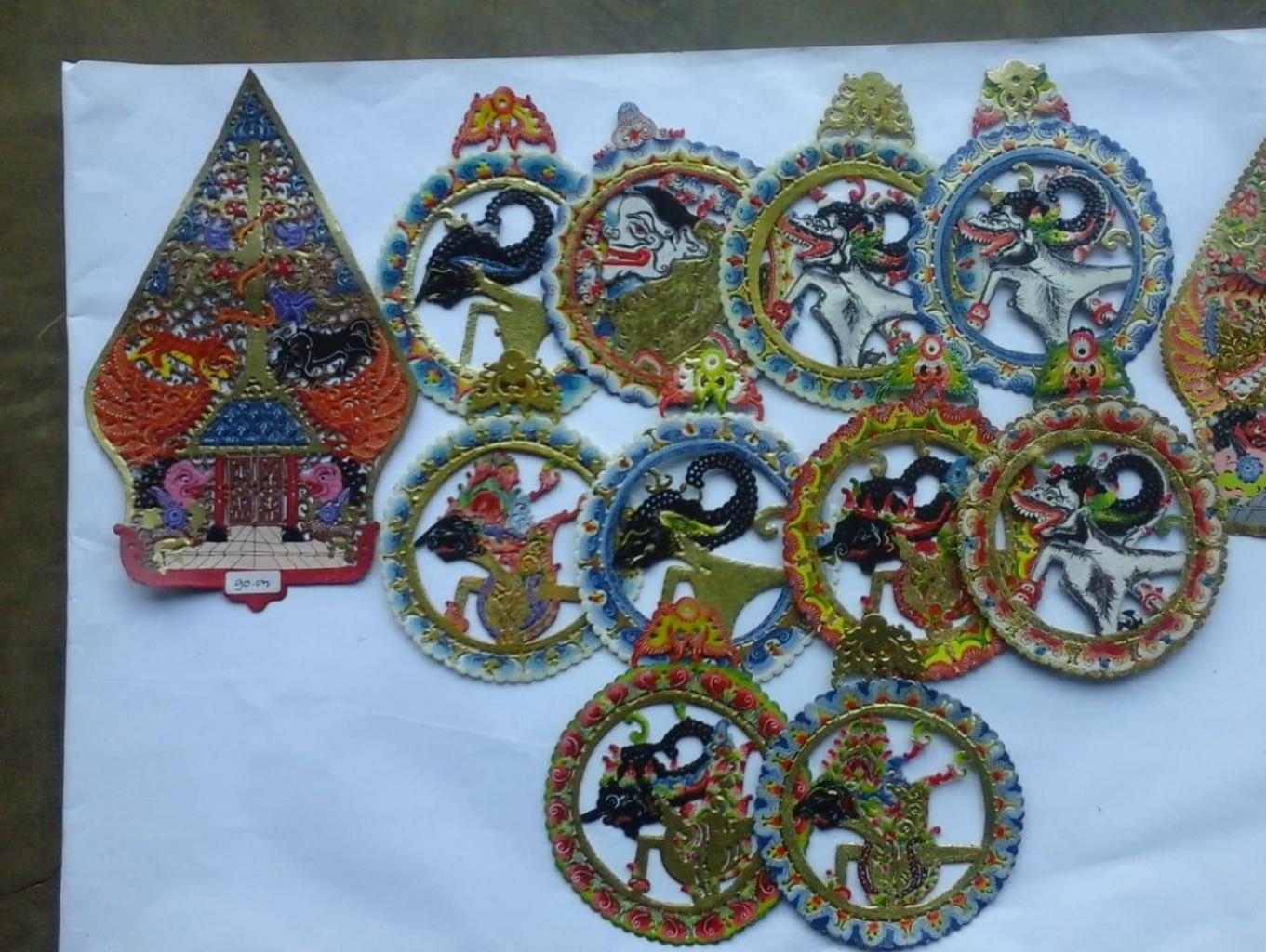 souvenir gantungan kunci wayang