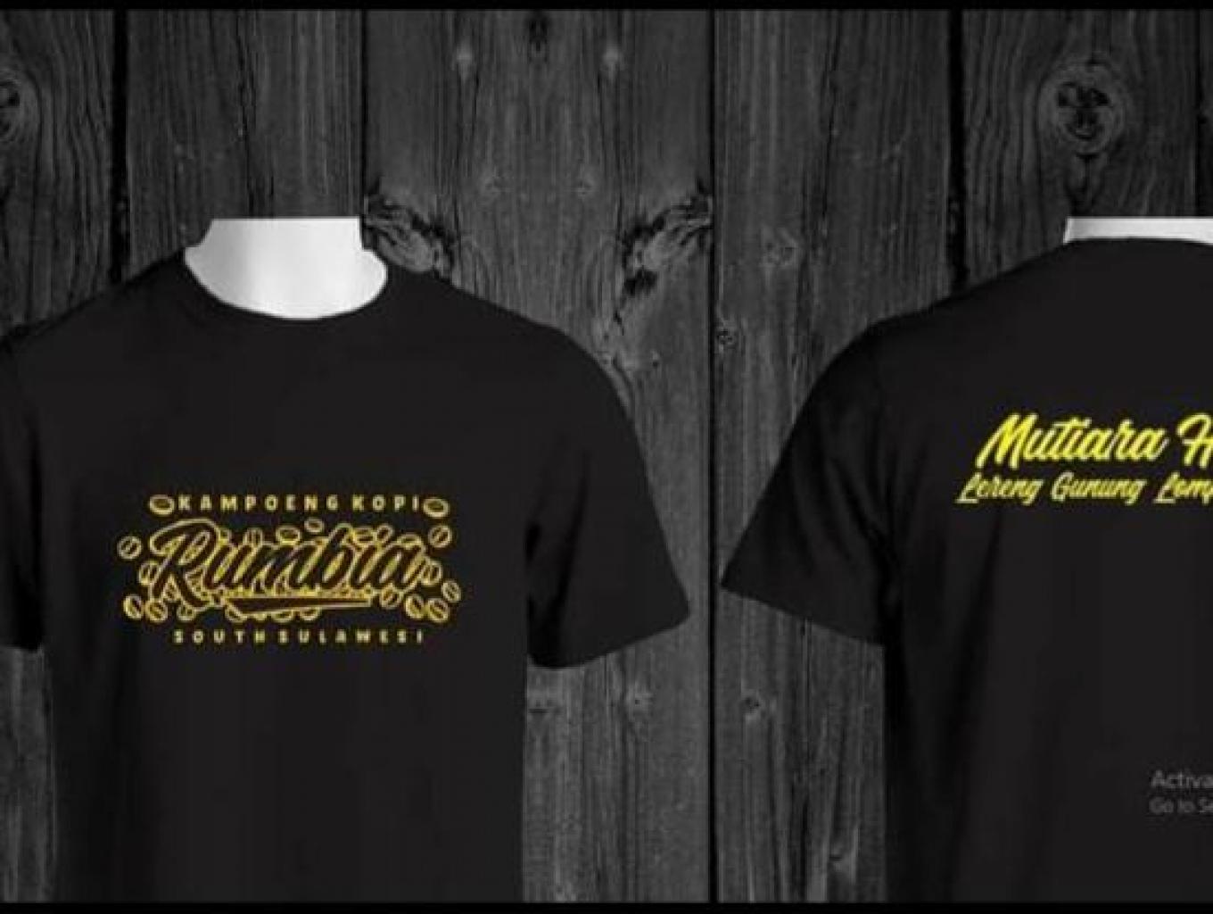 Baju kaos kampoeng kopi rumbia