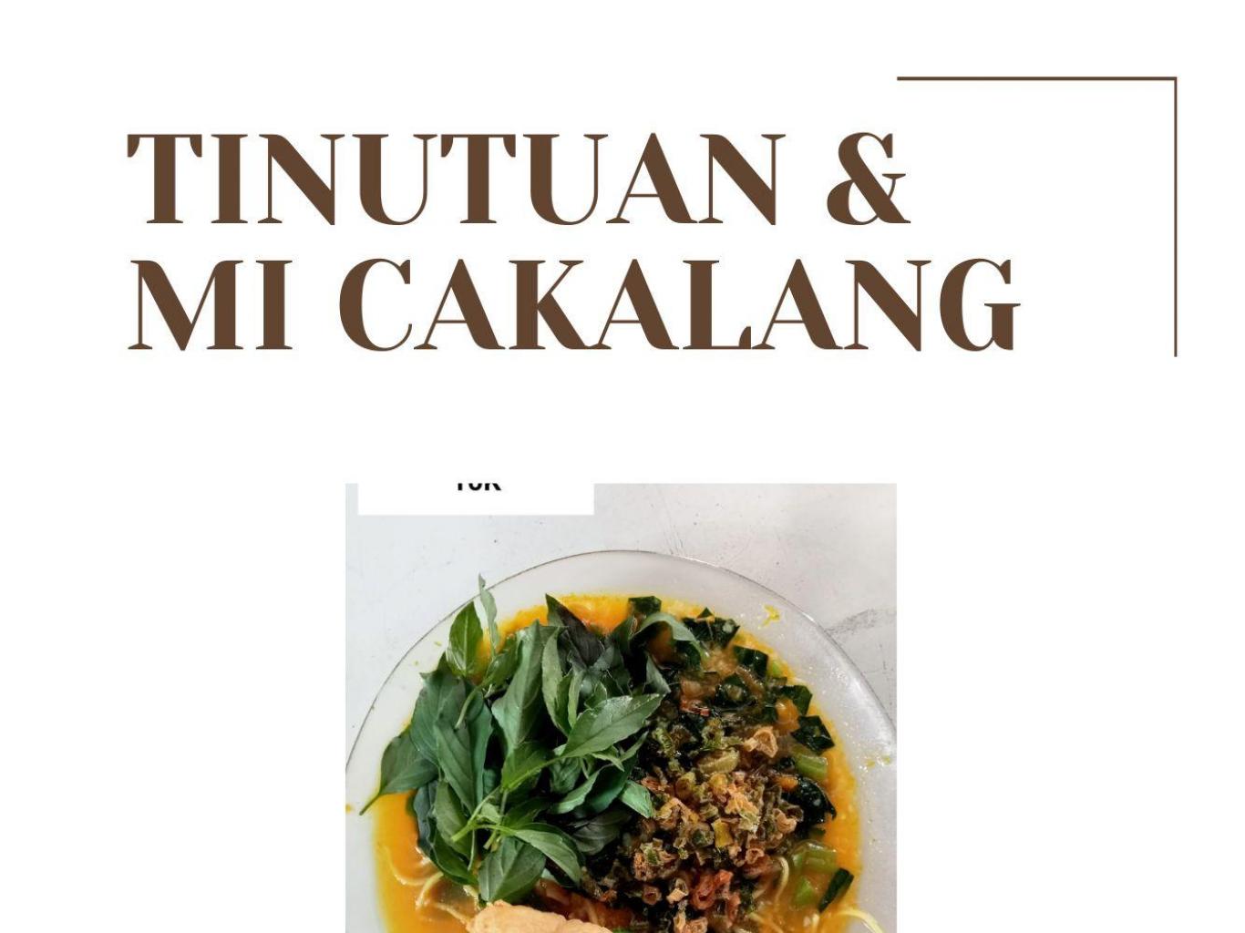 Tinutuan dan Mie Cakalang