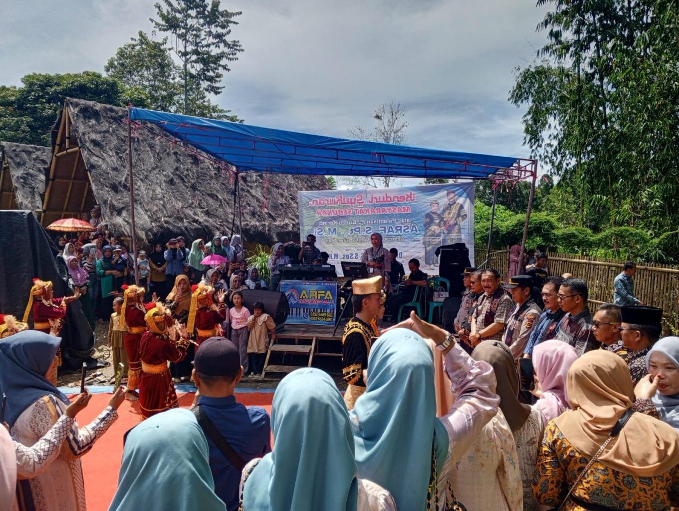 penyambutan pj bupati kerinci dalam rangka halalbihalal