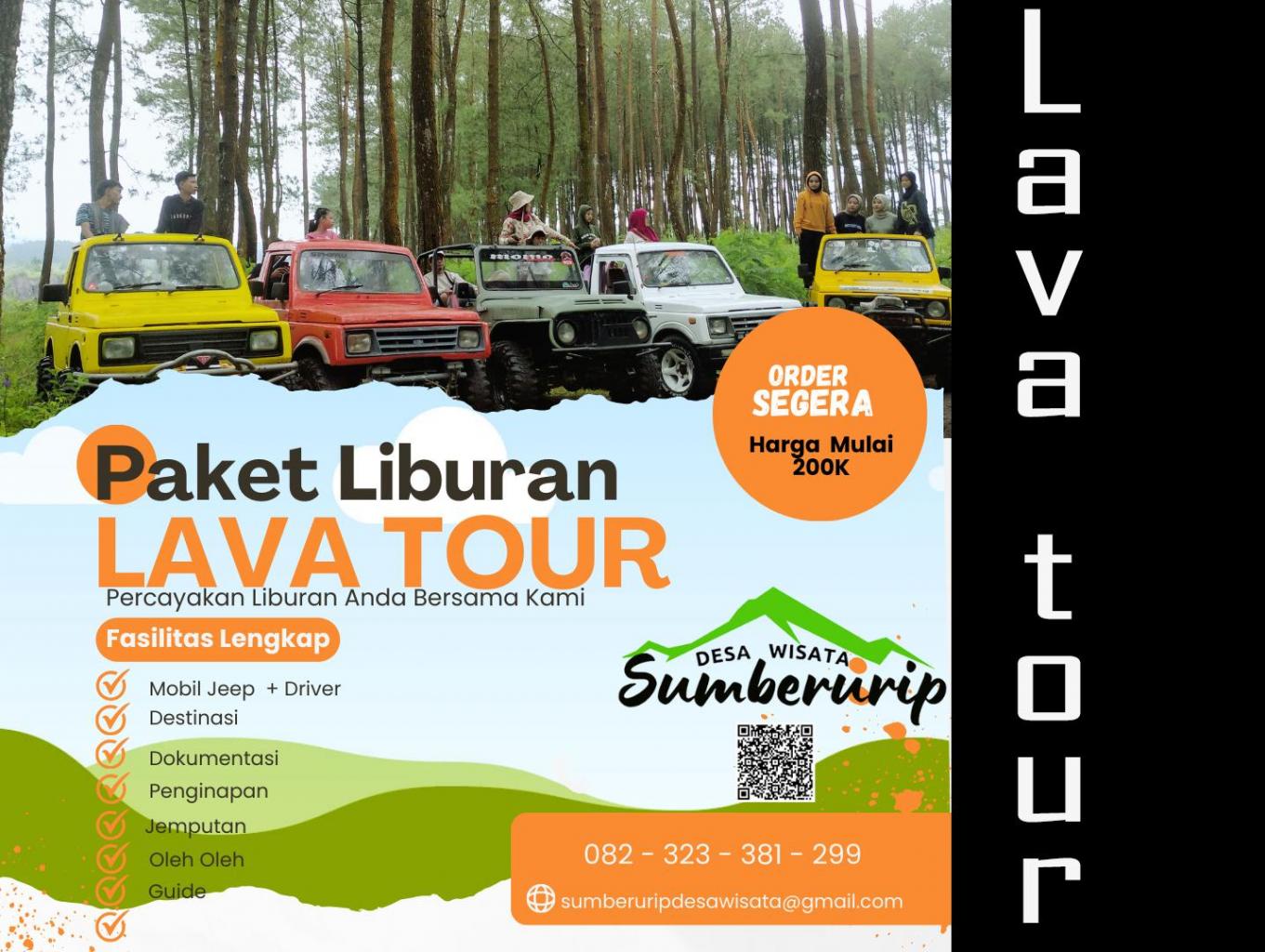 Lava Tour semeru / Jeep Tour Desa Wisata Sumberurip