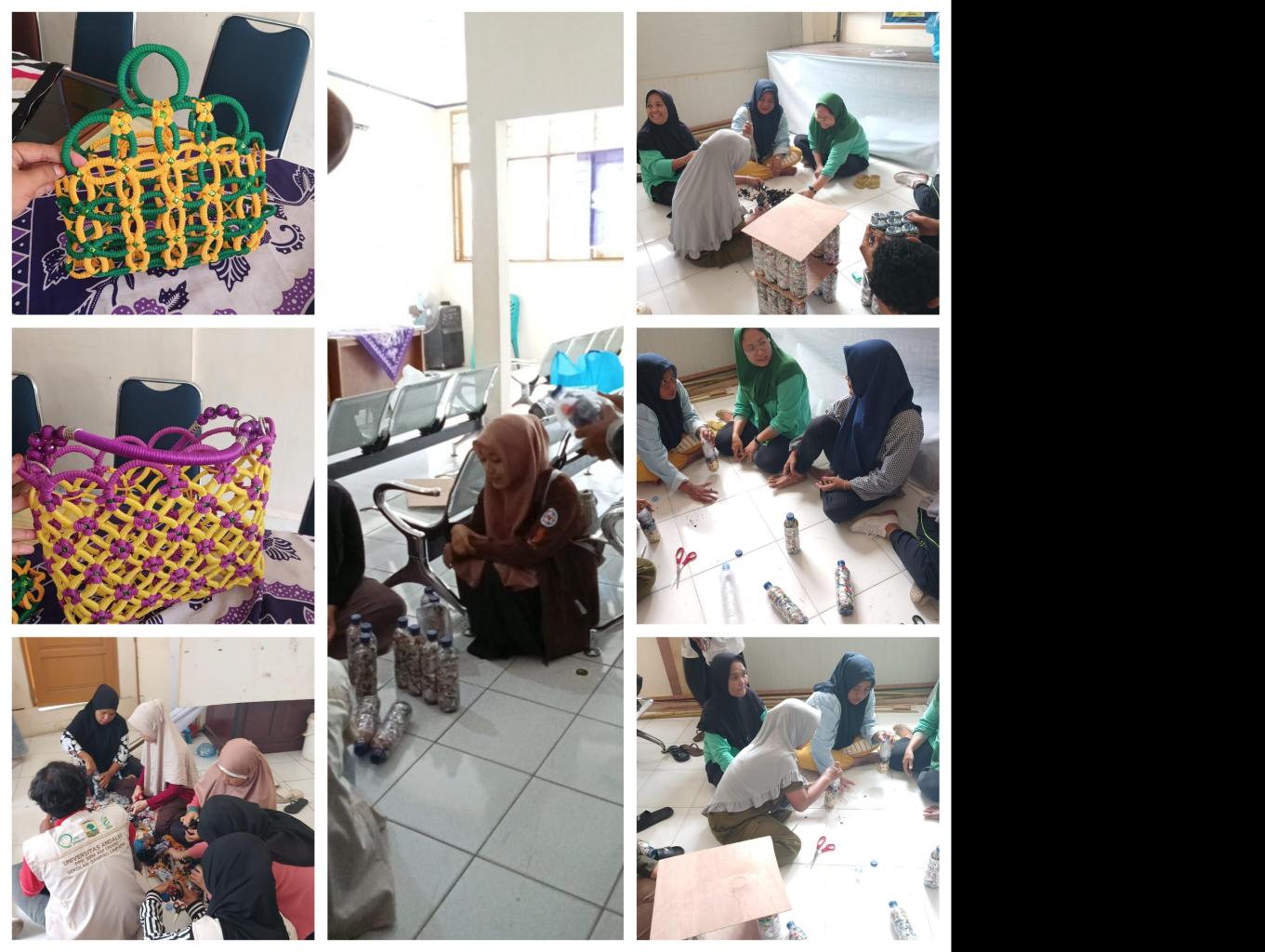 Kerajinan tangan dari sekolah sampah limpapeh