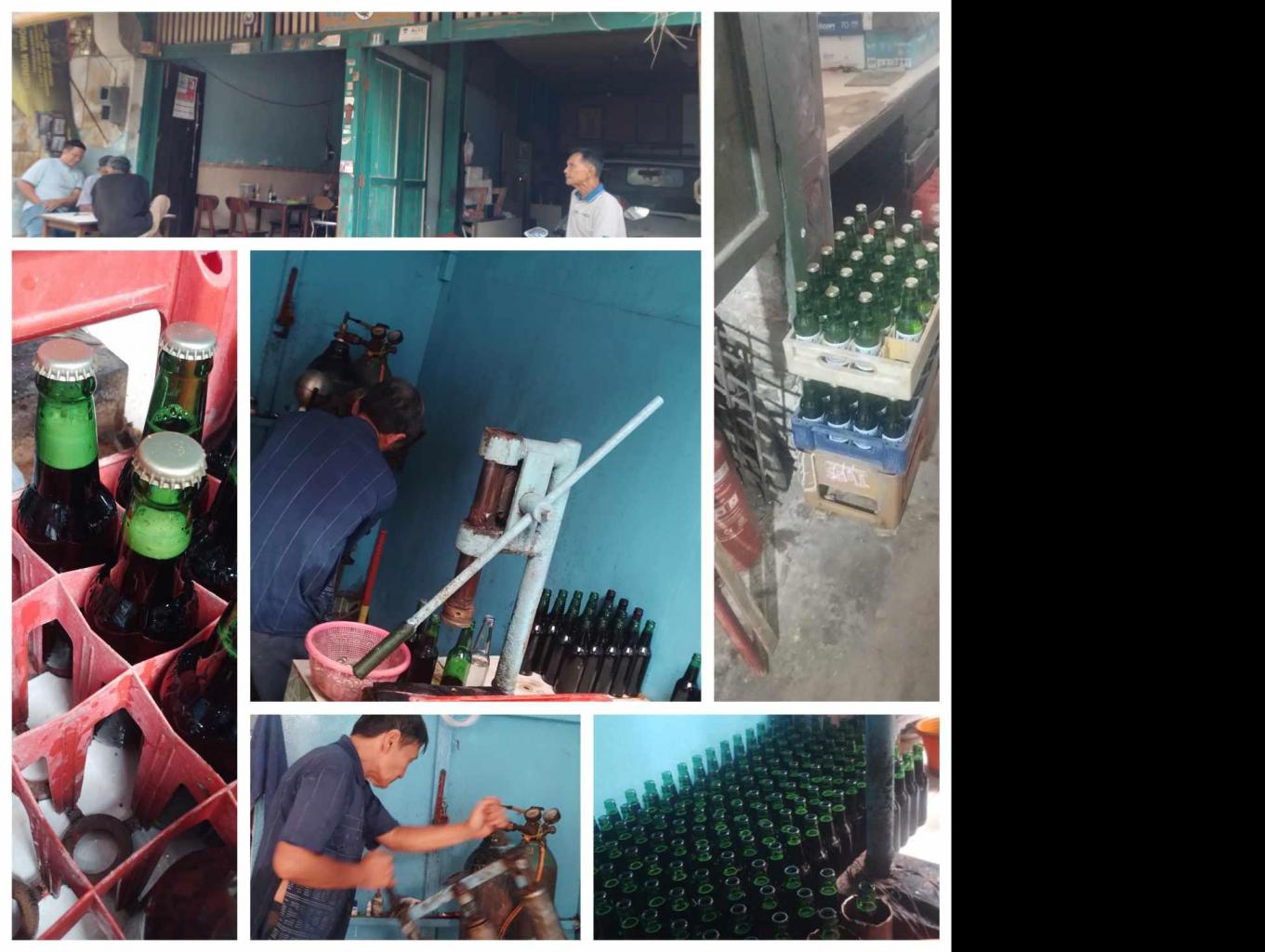Melihat cara pembutan limun dan sirup  legendaris eng Djoe Bo Baru  