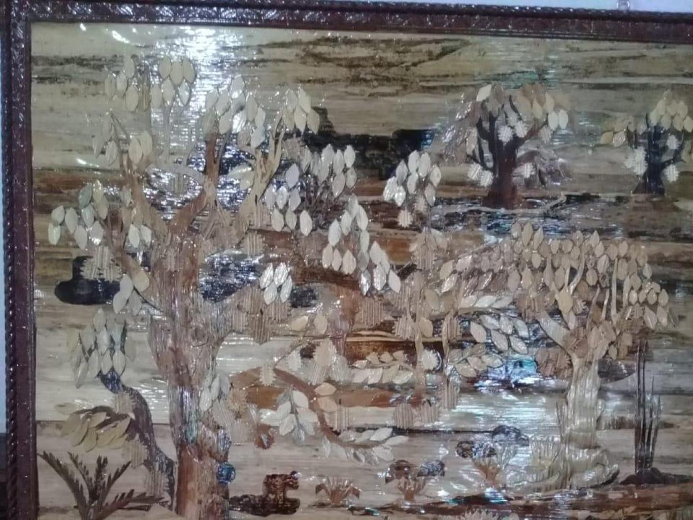 Lukisan Dari Pelepah Pisang