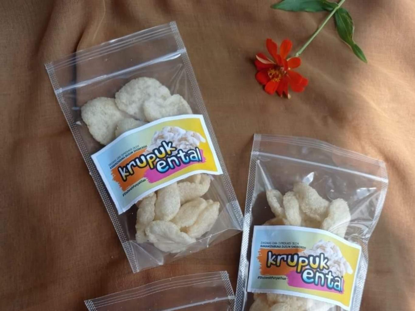Keripik Ental Dan Eskrim Ental