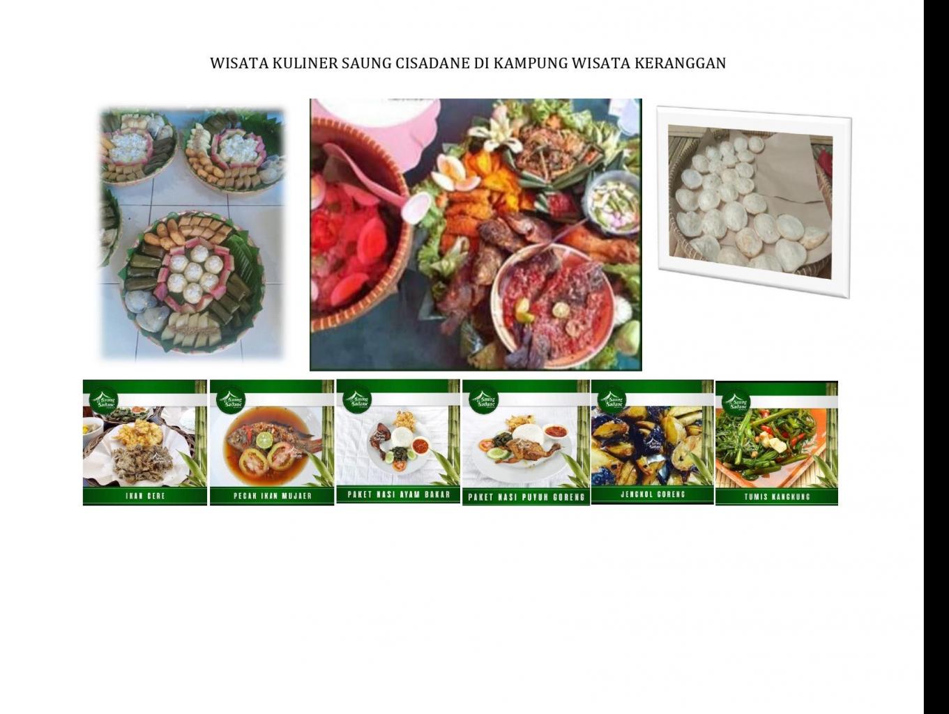 Wisata Kuliner Saung Cisadane