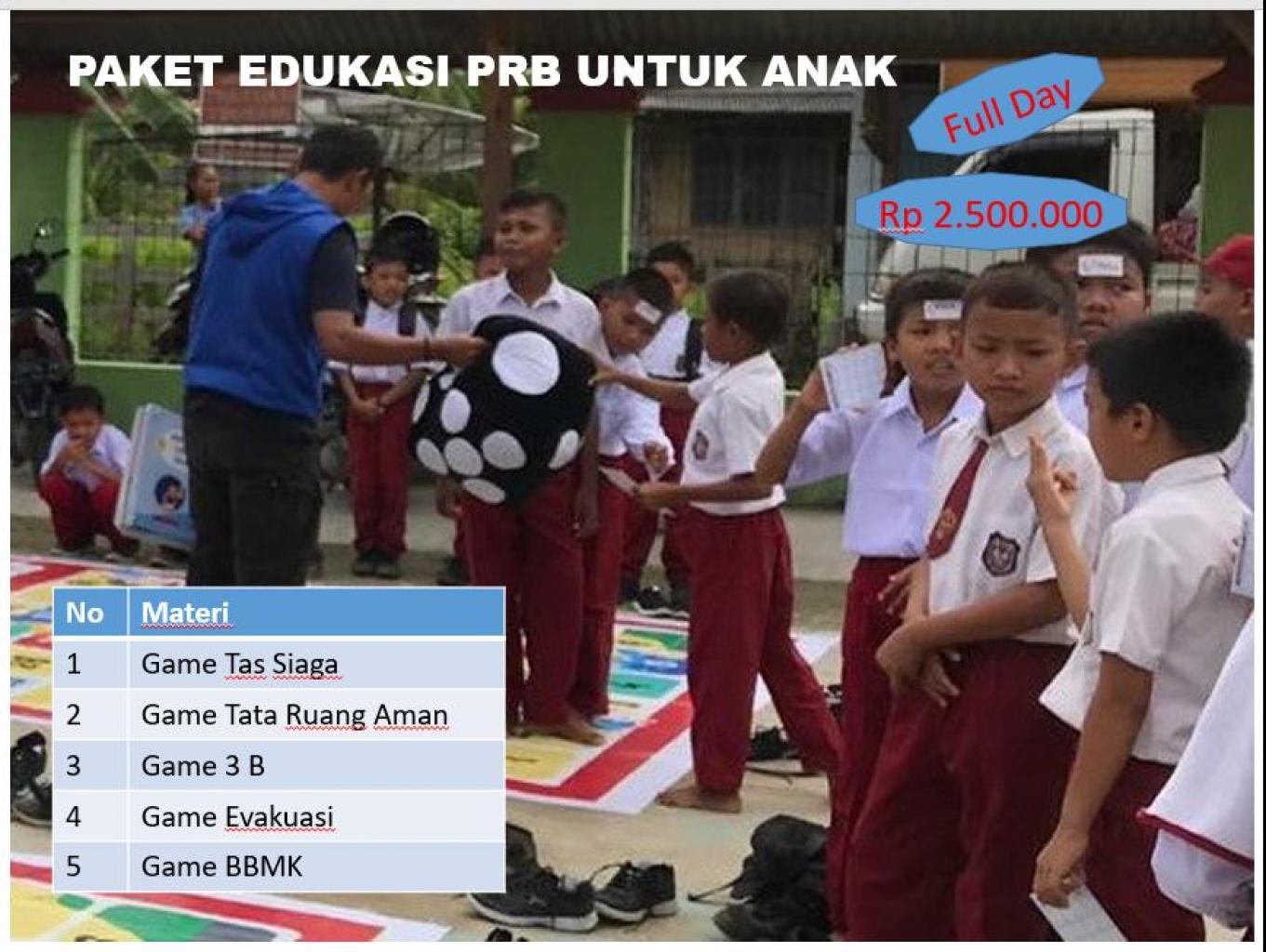 Paket Edukasi PRB Untuk Anak Fullday