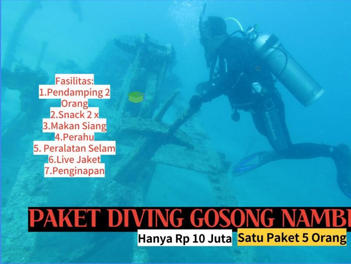 Diving Bangkai Kapal Gosong Nambi