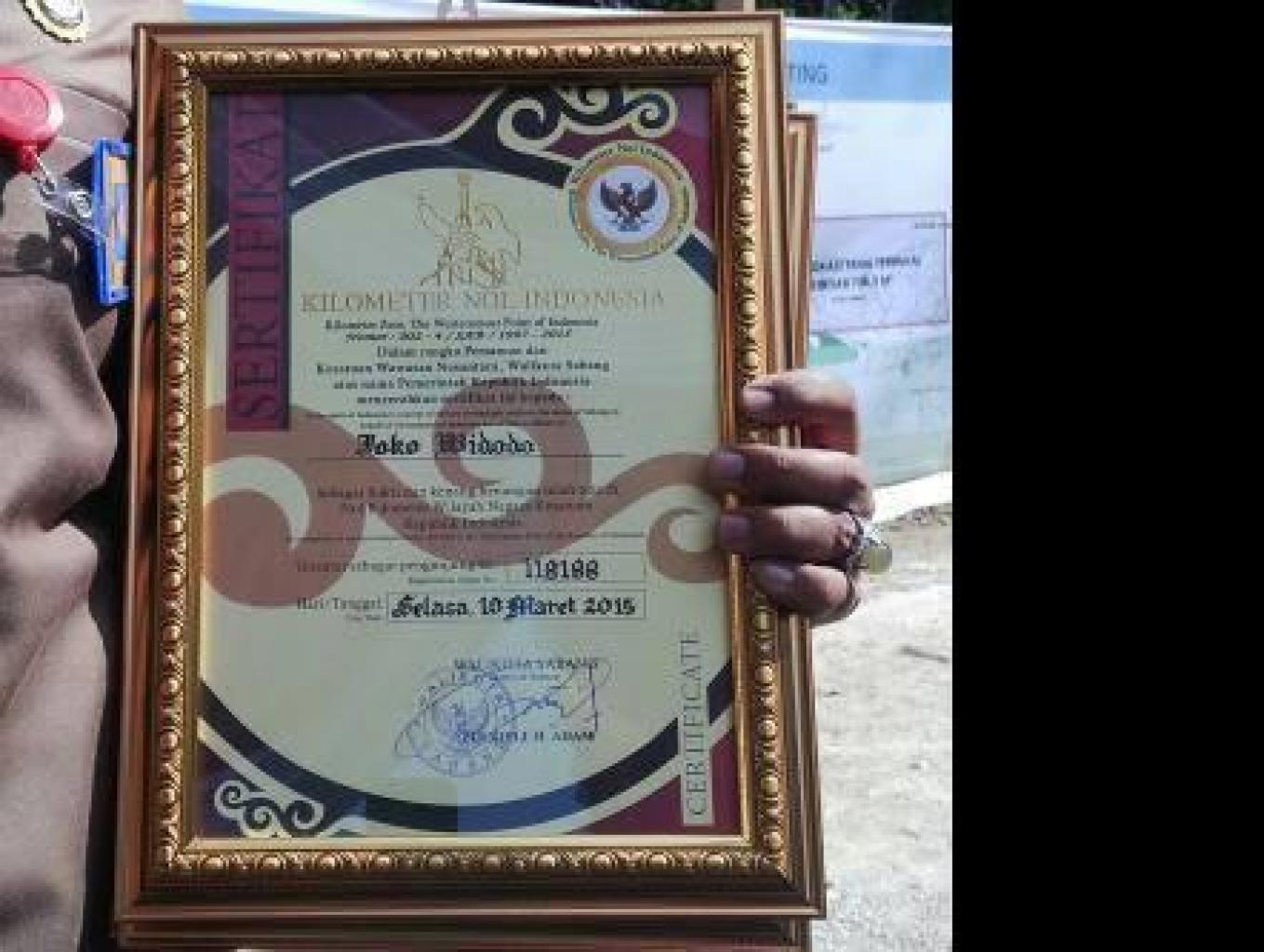 Sertifikat Kilometer Nol