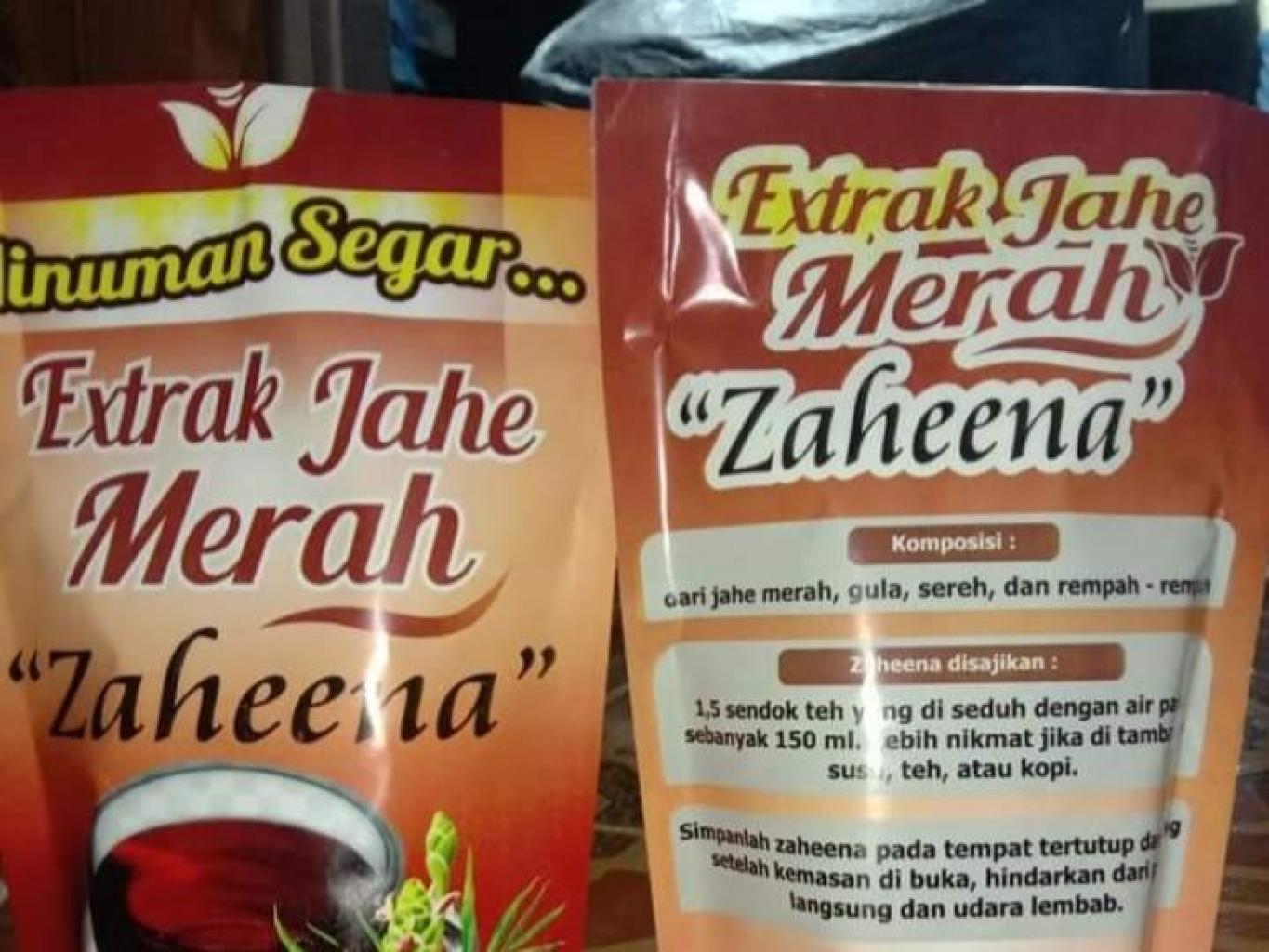 Extrak Jahe Merah Zaheena