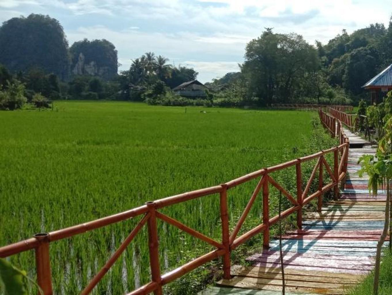 Jalan Setapak Diatas Saluran Air