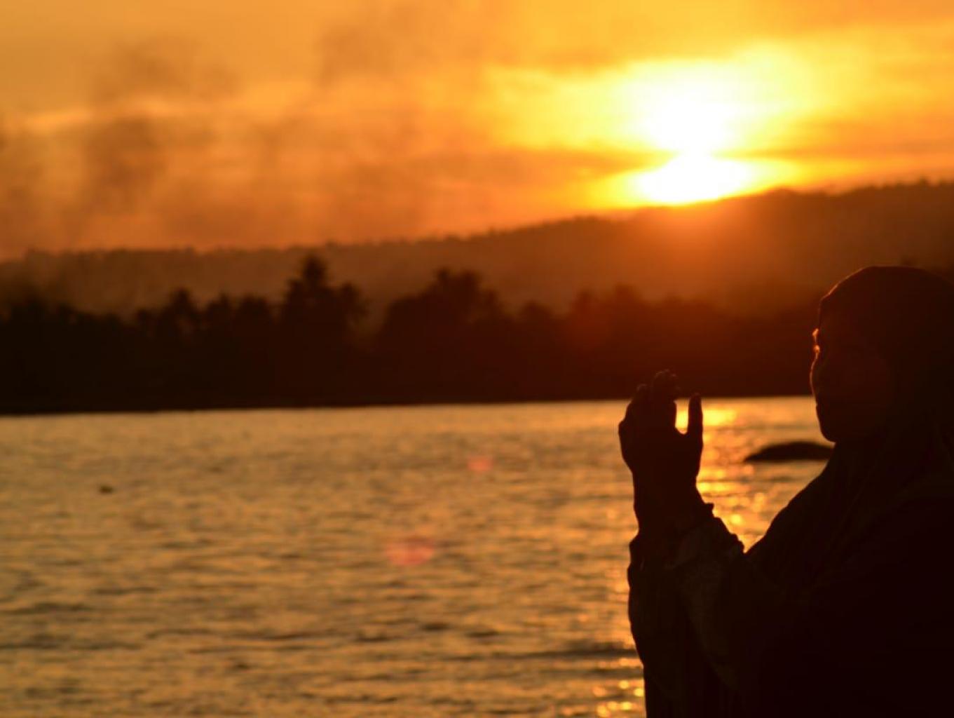 Panorama Desa Ku Dikala Senja