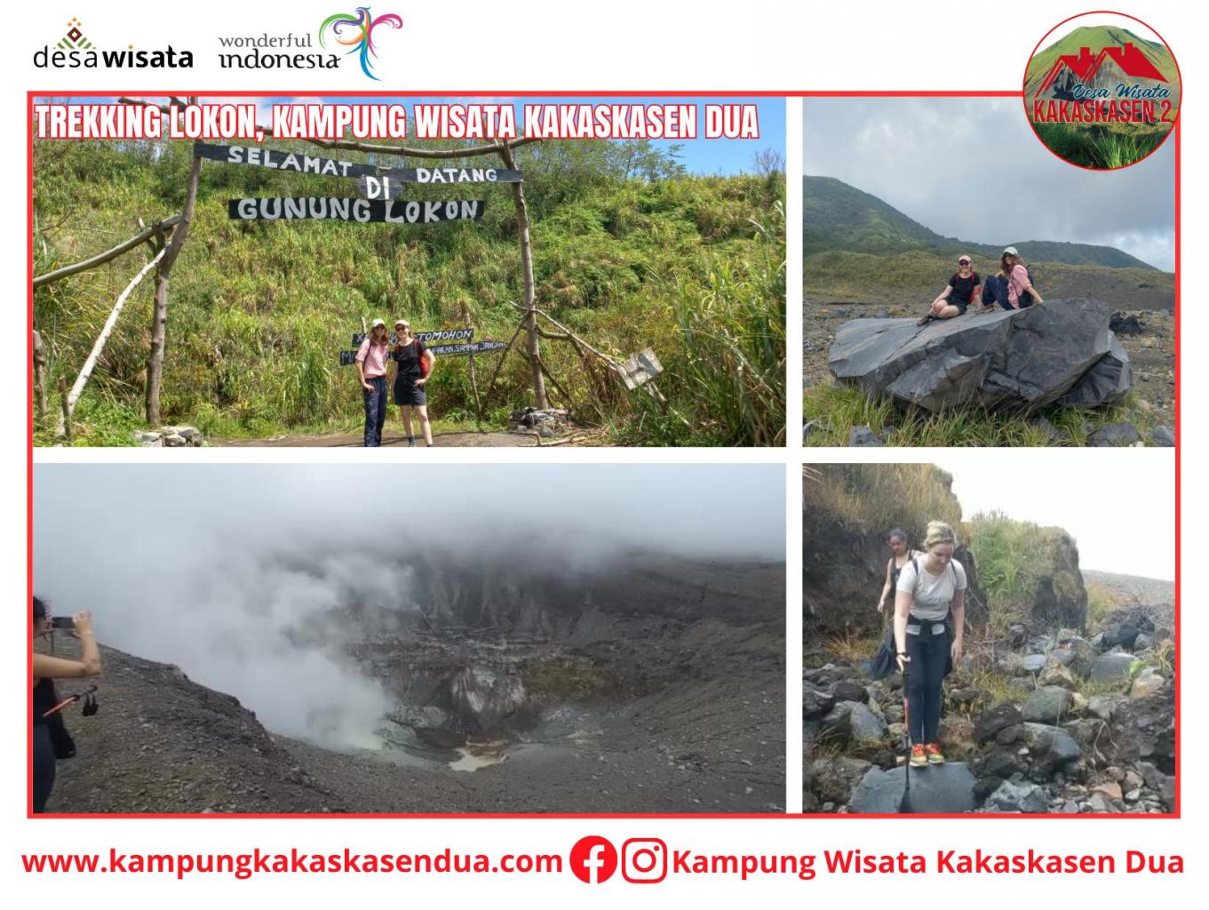 Trekking Kawah Gunung Lokon