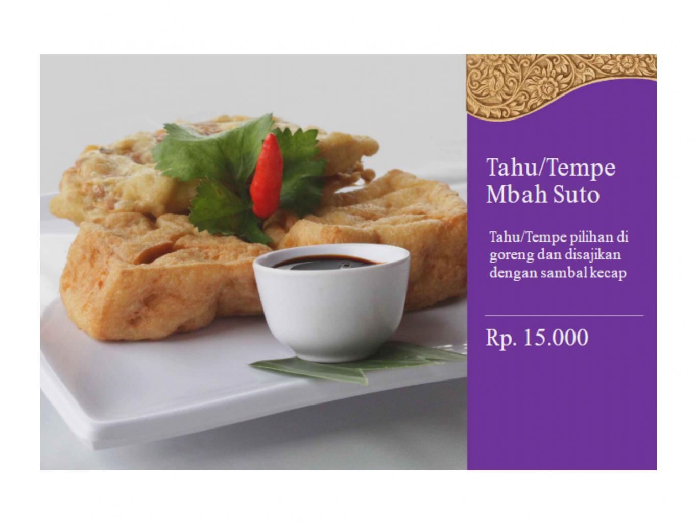 Tahu Tempe Mbah Suto